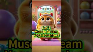 Cat's Muscle Dreams | Yoga Adventures #cat #cute #catstory #yoga