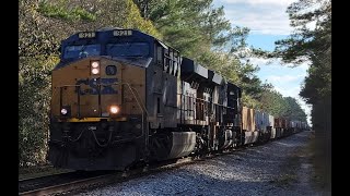 CSX I032-29 BLASTS NB through Hickox, GA @ 70MPH!