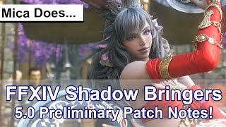 FFXIV Shadow Bringers 5.0 Preliminary Notes