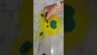 valentine day special/Teddy love❤️S/Love ❤️ rangoli #ytshorts#shortsfeed #easy #rangoliart #rangoli