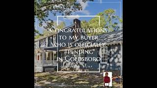 Congratulations to my buyer who is officially #pending in Goldsboro