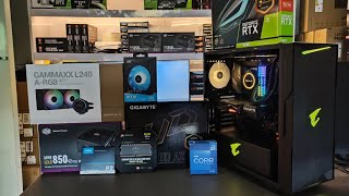 INTEL  i7-12700K PC BUILD WITH  GIGABYTE RTX 3060  & AORUS AC300G MID TOWER CASE