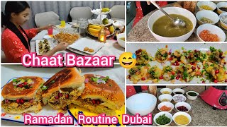 Indian Street Style Chaat Iftari. Sevpuri/Dabeli/Pani Puri/Dubai Ramadan Routine. New Iftar recipes