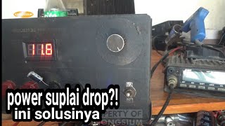 memperbaiki power suplai bila di pakai jadi drop