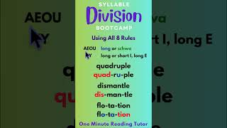 Syllable Division Bootcamp: Syllabication Rules & Examples 37 #syllabledivision #phonics #syllables