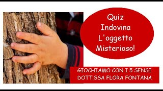 Quiz per #bambini sui #5sensi INDOVINA L'OGGETTO MISTERIOSO