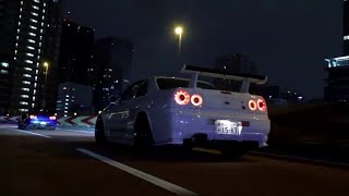 R34 GTR Hits Tunnel 1000hp (stututu)