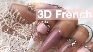 3D French Nail Tutorial | The latest nail trend