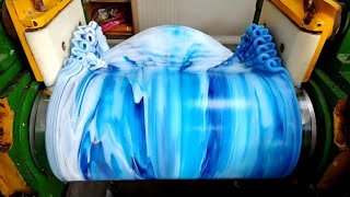 ASMR Silicone rubber color mixing | Oddly satisfying silicone color mixing