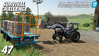 SELLING THE WOOL AND STARTING THE CANOLA OIL! | Survival Challenge | Farming Simulator 22 - Ep47