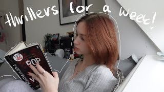 reading only thriller books for a week | reading vlog