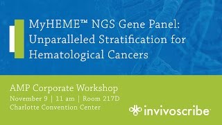 AMP 2016 MyHeme NGS Gene Panel: Unparalleled Stratification for Hematological Cancers