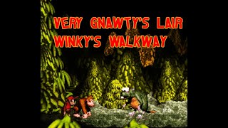 Very Gnawty's Lair/Winky's Walkway  (Donkey Kong Country Let's Play #6)