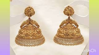 letest gold Earring design | letest gold eyrring design 2024 #earringsdesign  #jhumkadesigngold