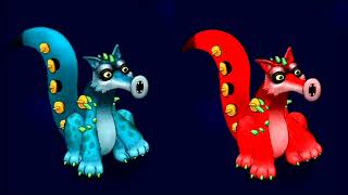 My Singing monsters Sox sound and animation but with red version #msm