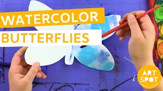 Easy Art for Kids: Watercolor Butterflies