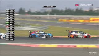 WTCR China Ningbo 2018 Race2 Ehrlacher Vervisch Collision