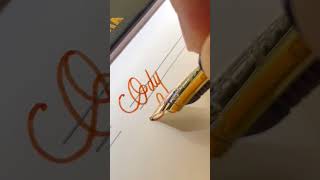 Odyssey - handwriting with fountain pen #cursive #art #calligraphy #mario #satisfying