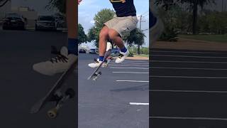 Pop shuv late flip? Again bruh? #skateboarding #shorts