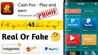 Cash Fox - Play and earn | Cash Fox App Withdrawal | Cash Fox App Real Or Fake | Cash Fox App