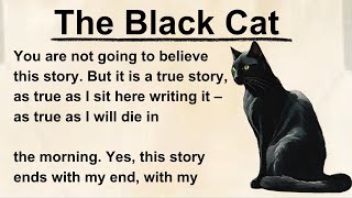 Learn English through story level 1 || The Black Cat || Improve your speaking || graded reader