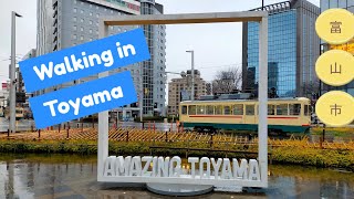 Toyama Station, Toyama City, Japan - Walking video 4K