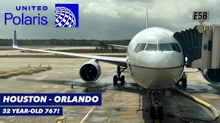 UNITED 767 BUSINESS CLASS! Houston to Orlando in Polaris