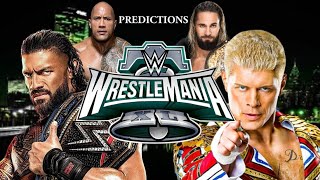 WWE WRESTLEMANIA 40 PREDICTIONS!!