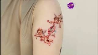 21 Precious Baby Angel Tattoo Designs For Women in 2022 - Tattoos For Girls