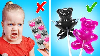 Black VS Pink Emergency Hacks For Smart Parents! 100+ Best Parenting Hacks to Keep Your Child Happy!