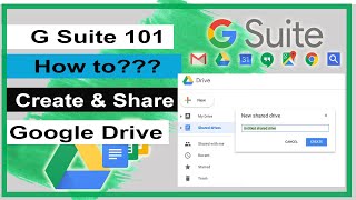 How to create & share Drives in Google Drive?