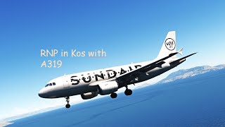 MSFS | RNP in Kos | Sundair A319-100 | From EDDB