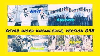 #ASVAB/ PICAT word knowledge version 09E #quizlet #Army #Airforce