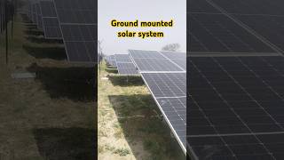 Ground mounted solar system #shortsfeed #solareducation #rooftopsolarpanels