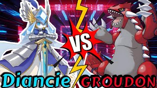 MEGA DIANCIE VS PRIMAL GROUDON Legendary & Mythical Pokemon Battle Royale Pokken tournament