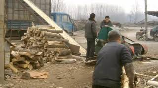 automatic wood chips production plant wood chipper with conveyor for paper plant