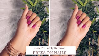 How To Safely Remove Press On Nails | #shorts