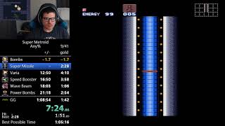 (1:08:03) Super Metroid any% speedrun