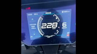 Moto Guzzi Stelvio 2024 top speed run @ 228km/h #autobahn #topspeed