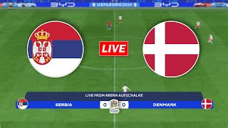 🔴Serbia vs Denmark | UEFA Nations League 2024