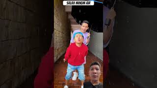 salah minum air #santi #baile #humor #comedia #dance #challenge #reggaeton