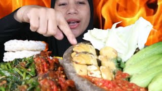 TUMIS GENJER, TONGKOL BALADO, LALAPAN JENGKOL TUA, SAMBEL TERASI MUKBANG