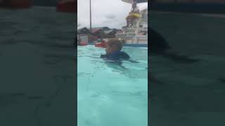 Ryan swimming at Hurricane Harbor