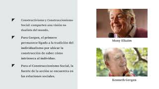 el construccionismo social. El Prof. Diego Brandolín