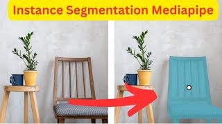 Instance image segmentation using Mediapipe | Segment one object in an image