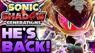 MEPHILES RETURNS! Sonic X Shadow Generations Story Trailer REACTION & ANALYSIS