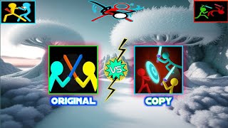 SUPREME DUELIST STICKMAN 🇧🇷 ORIGINAL VS COPY 🇷🇺 🇺🇸 #stickman #animation #gaming ‎@alanbecker