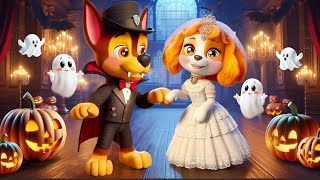 OMG! CHASE VAMPIRE Takes SKYE To Halloween Dance | So Sad Story | Paw Patrol 3D Animation