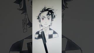 tanjiro drawing #shorts