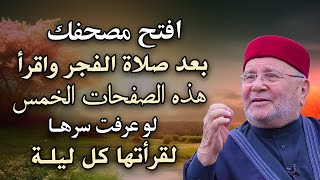 افتح مصحفك بعد صلاة الفجر واقرأ هذه الصفحات الخمس لو عرفت سرها لن تترك قراءتها - محمد راتب النابلسي